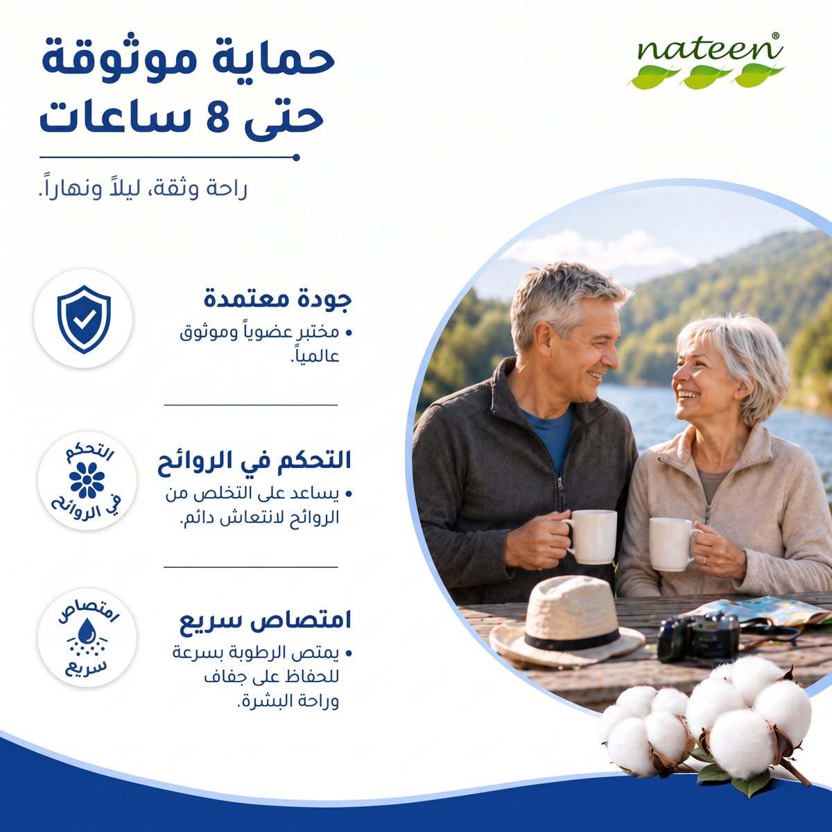 حماية موثوقة حتى 8 ساعة